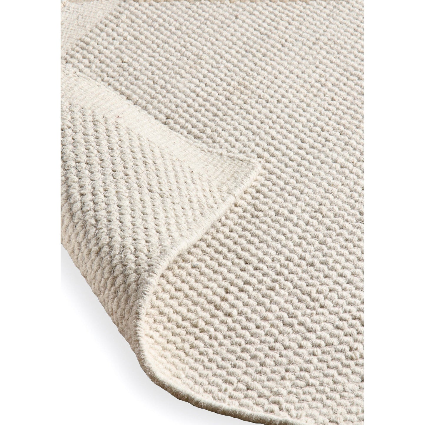 Atcham Clay/Natural Pebble Wool with Cotton Rug - 160 x 230cm
