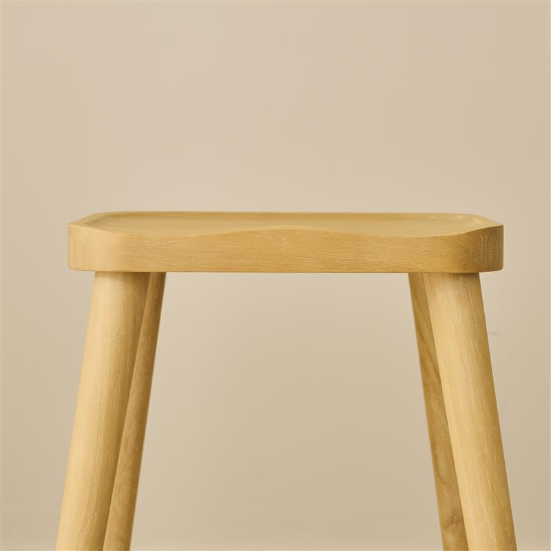 Silvester Pale Oak Stool - Laura James