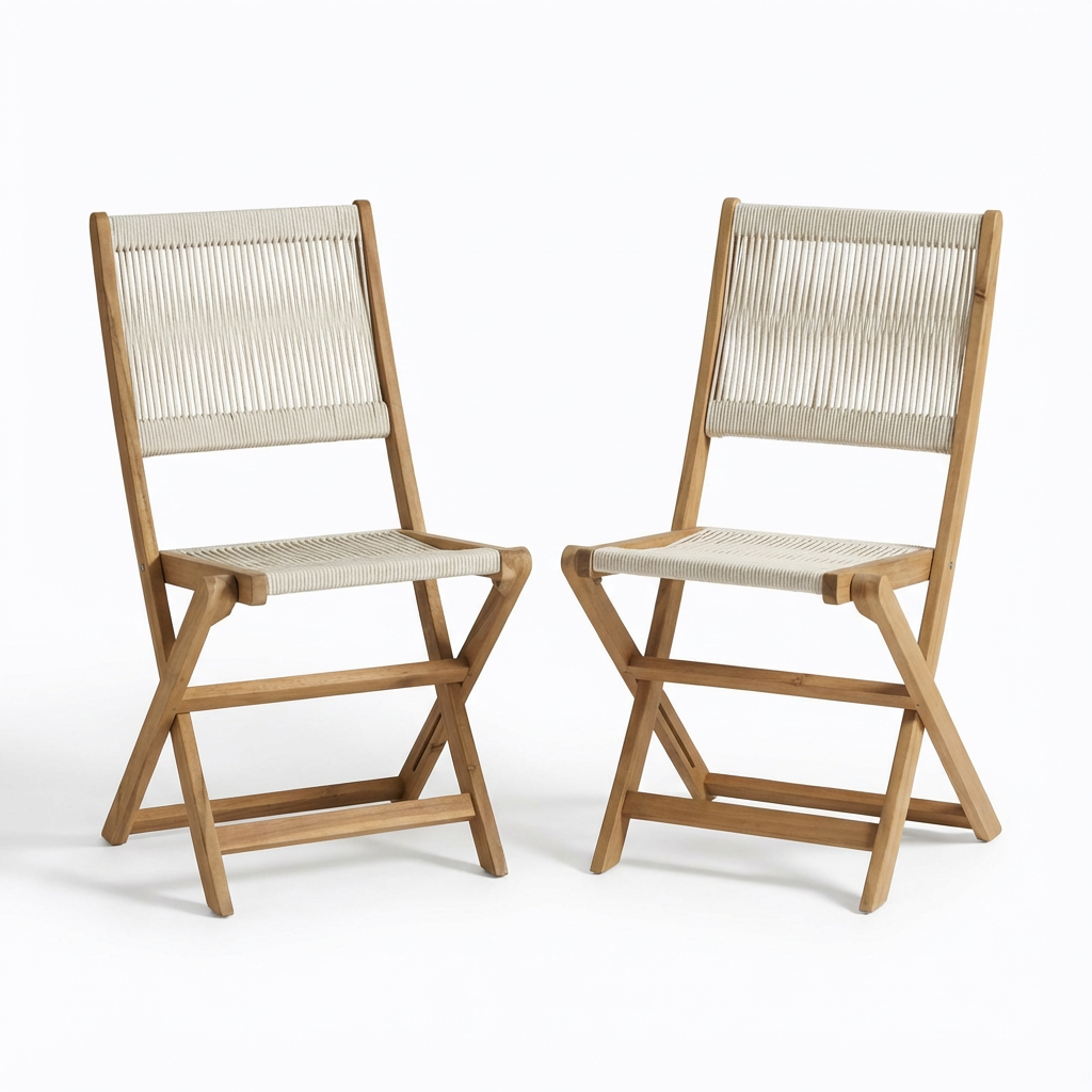 Cove Beige Rope Chairs - Laura James
