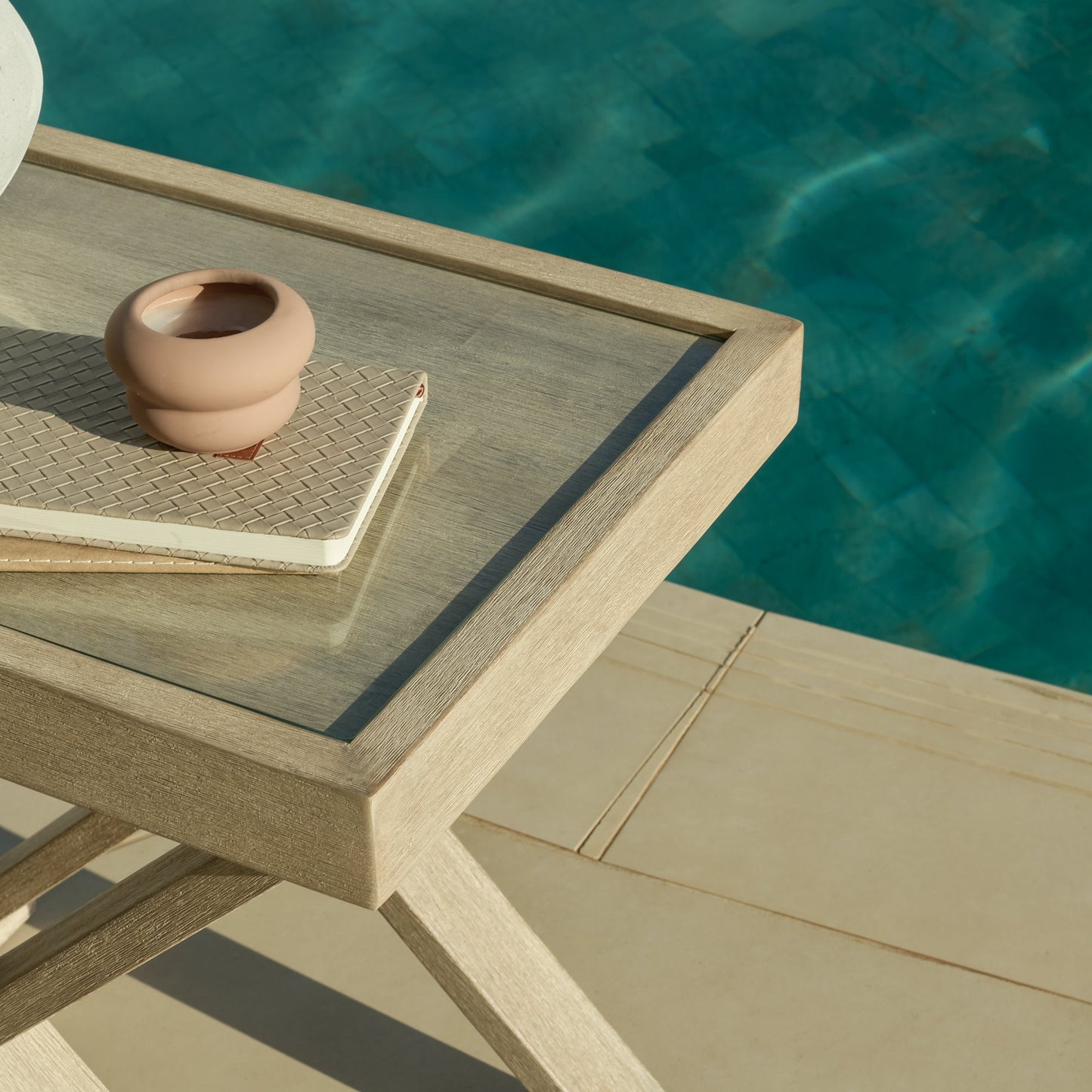 Akira Glass Garden Side Table - Laura James