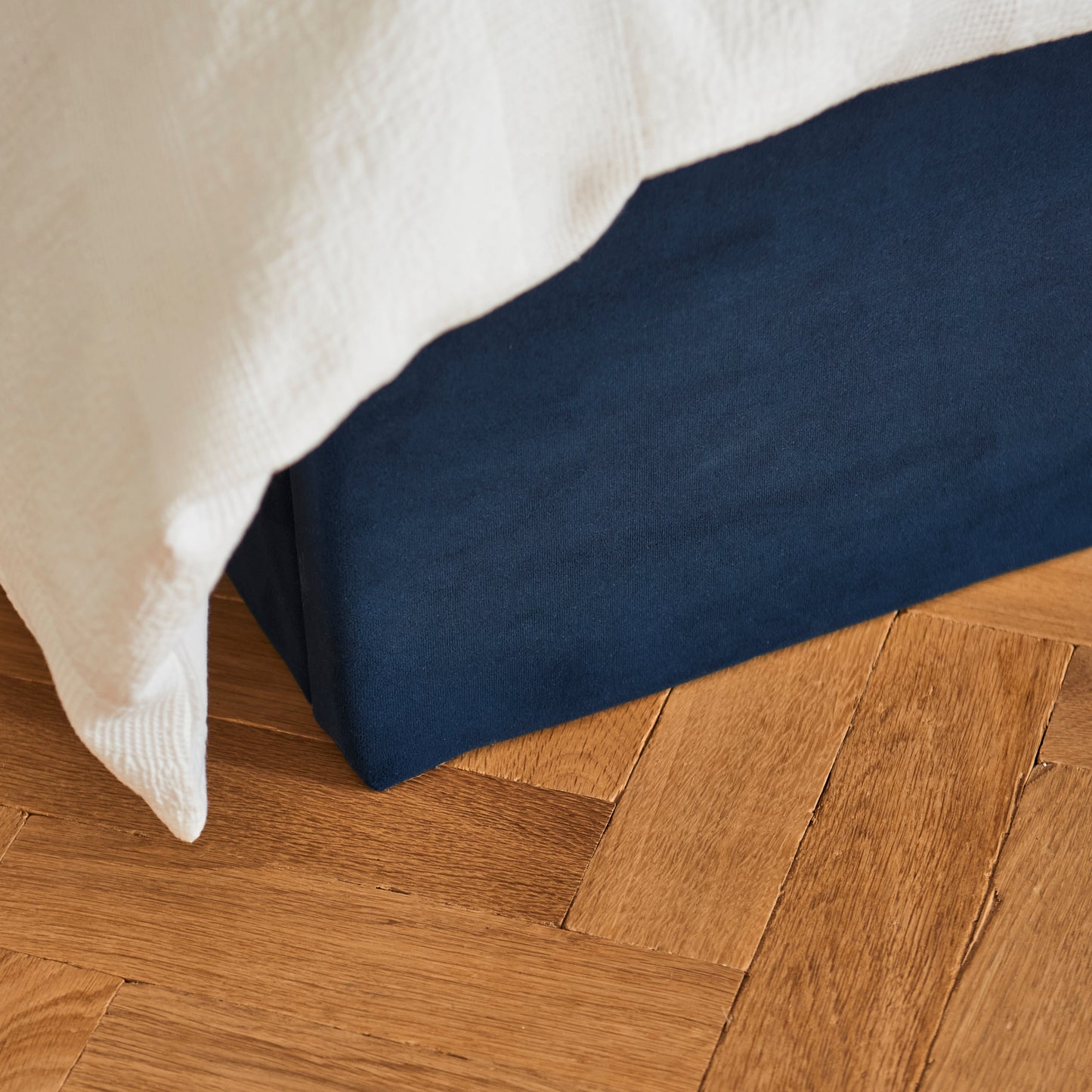 Alice King Ottoman Bed - Ink - Laura James