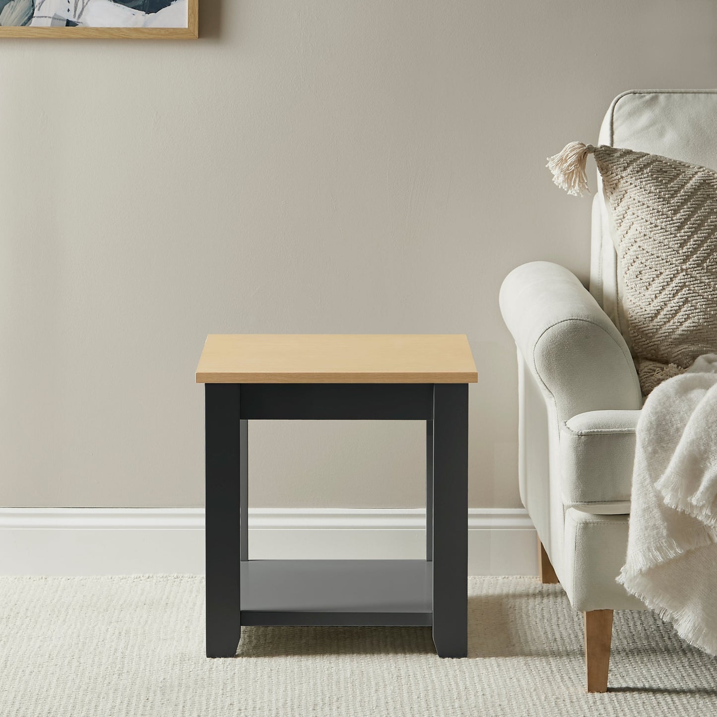 Chatsworth Side Table - Slate Grey - Laura James