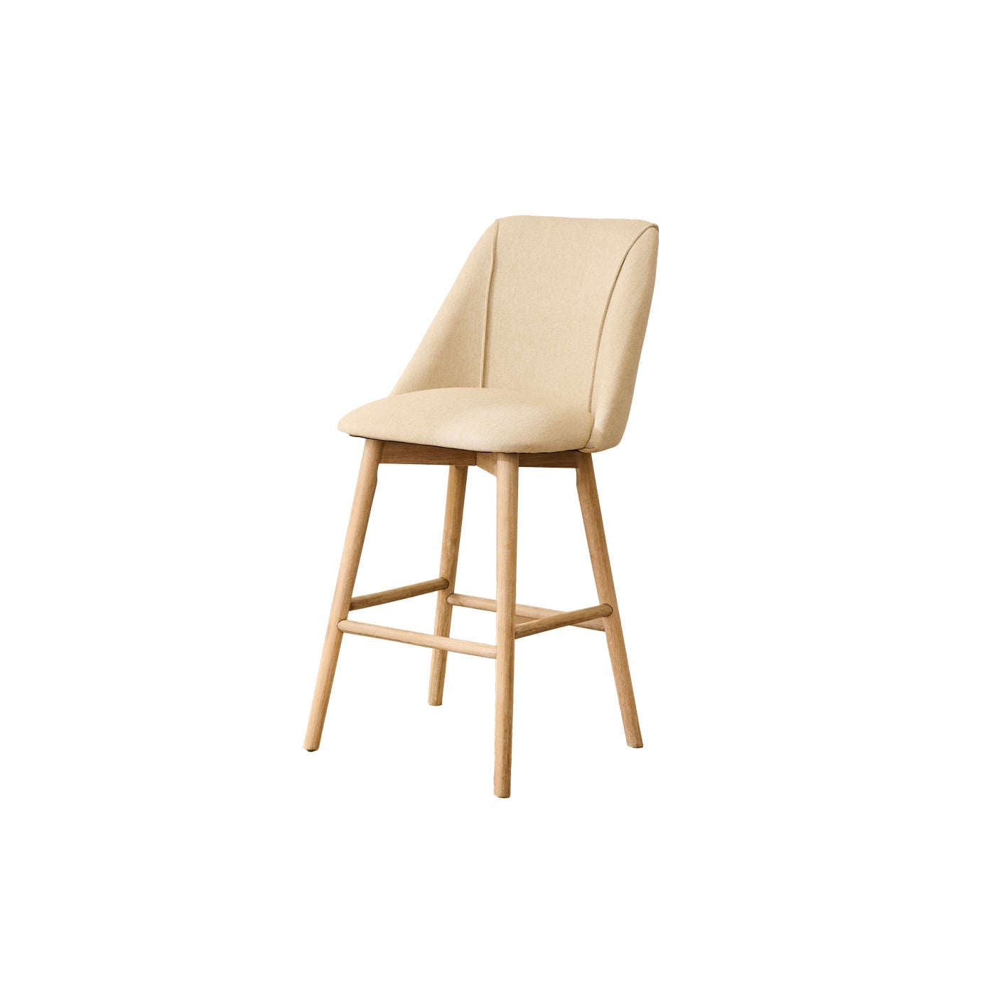 Freya Bar Stool - Sand - Whitewash Legs - Laura James