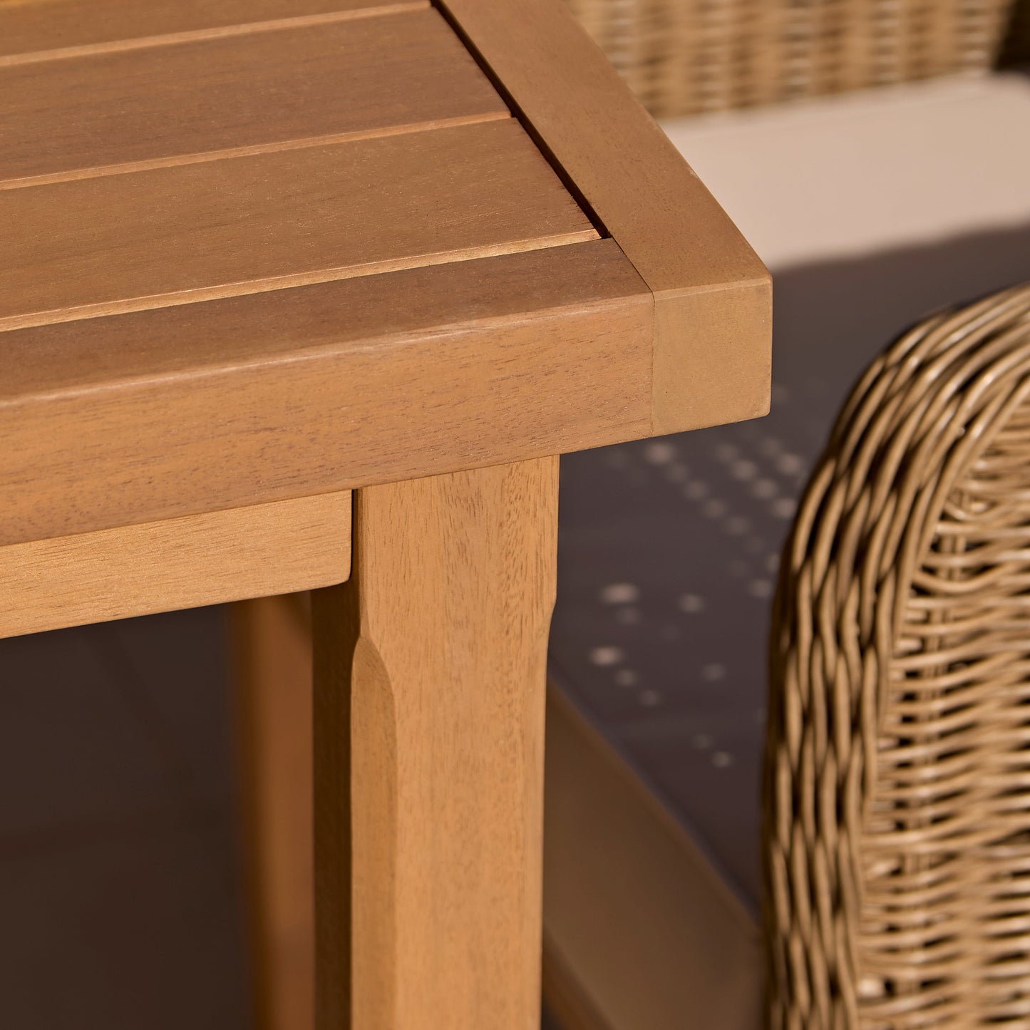 Harlyn 4 Seater Wooden Garden Dining Set with Harlyn Chairs - 160cm - Laura James