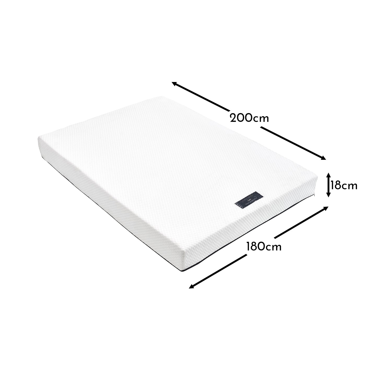 Luna King Mattress - Ink Blue Zip - Laura James