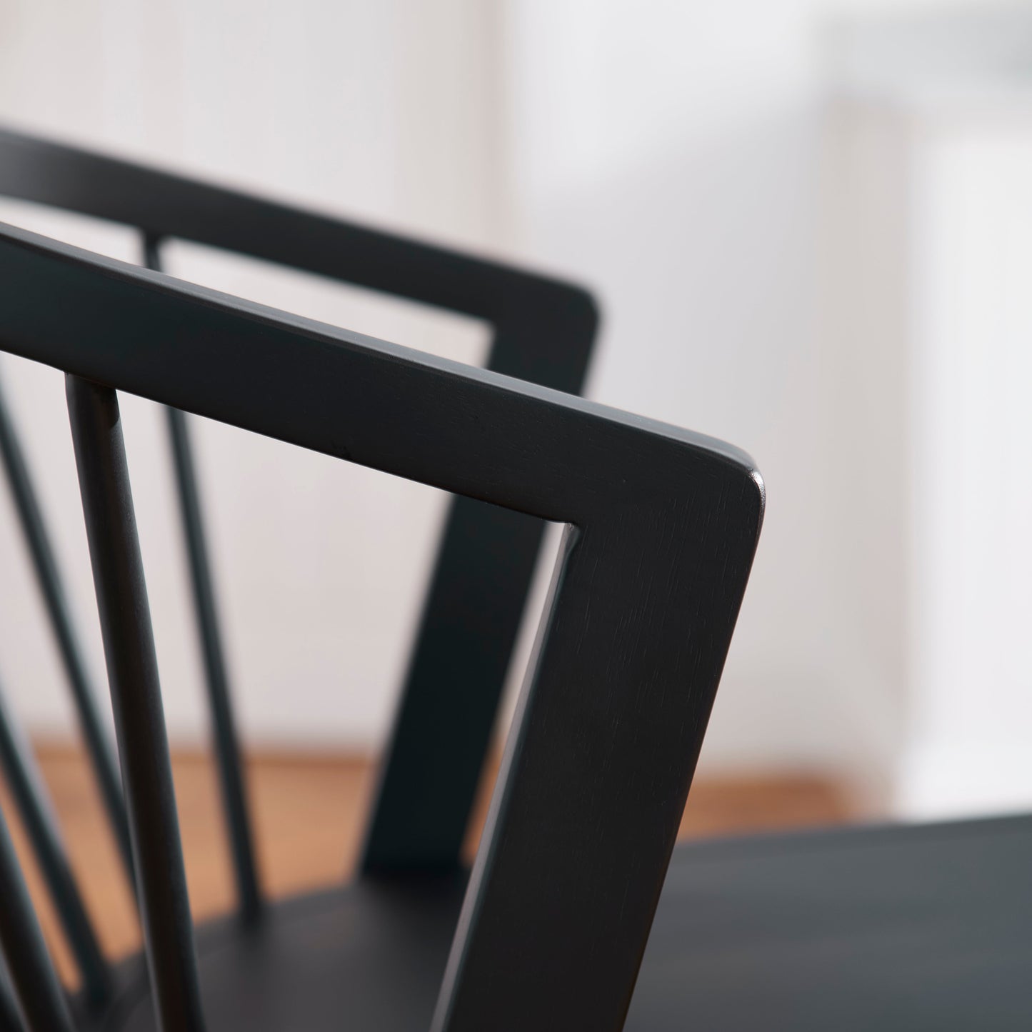 Mabel Black Oak Bar Stools - Set of 2 - Laura James