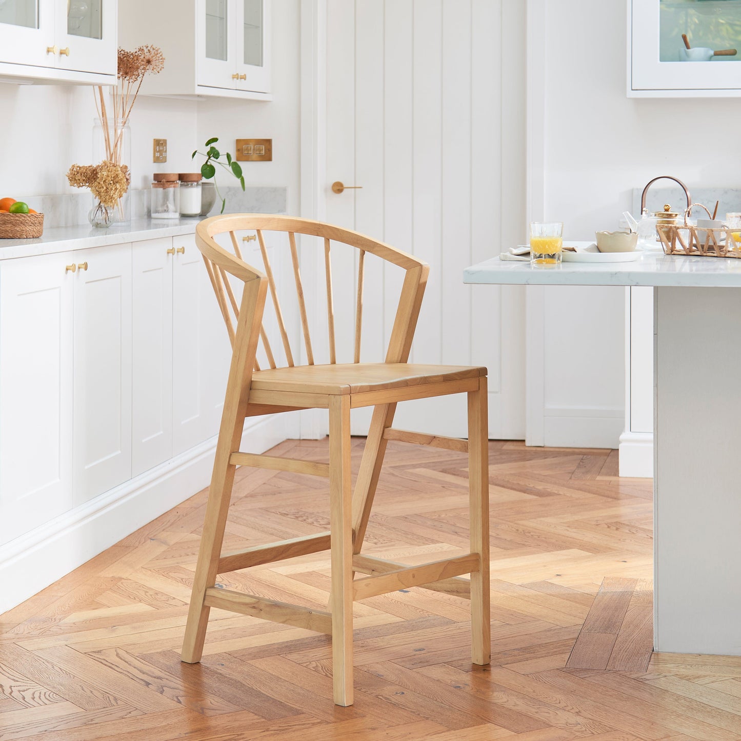 Mabel Pale Oak Bar Stools - Set of 2 - Laura James