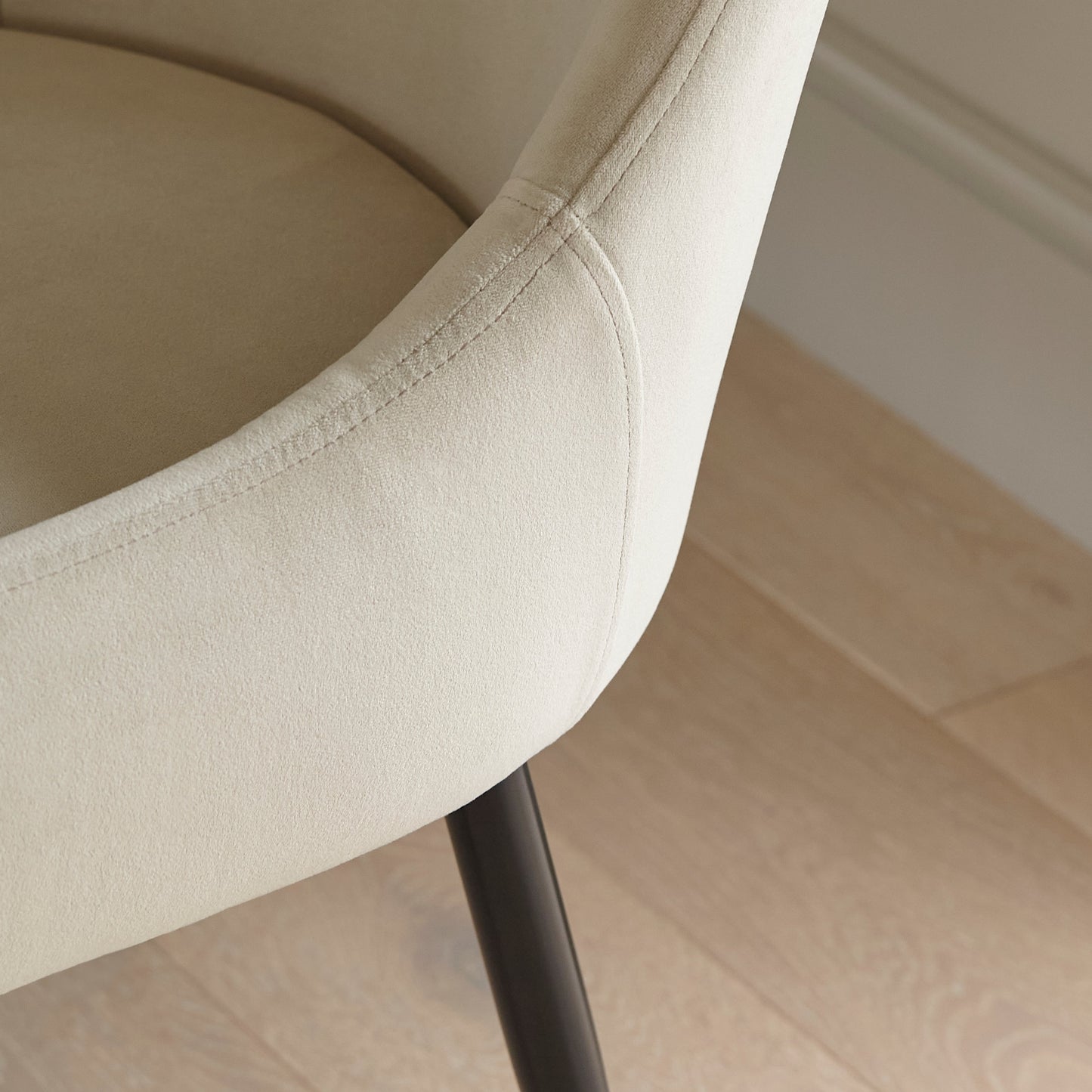 Maeve Clay Dining Chairs - Set of 2 - Black Legs