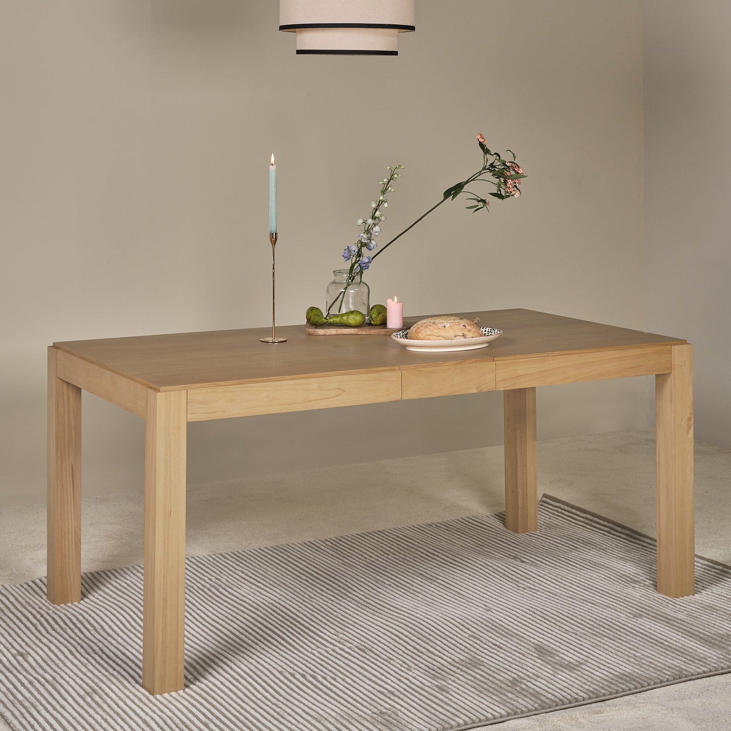 Magnus pale oak extendable dining table - Laura James