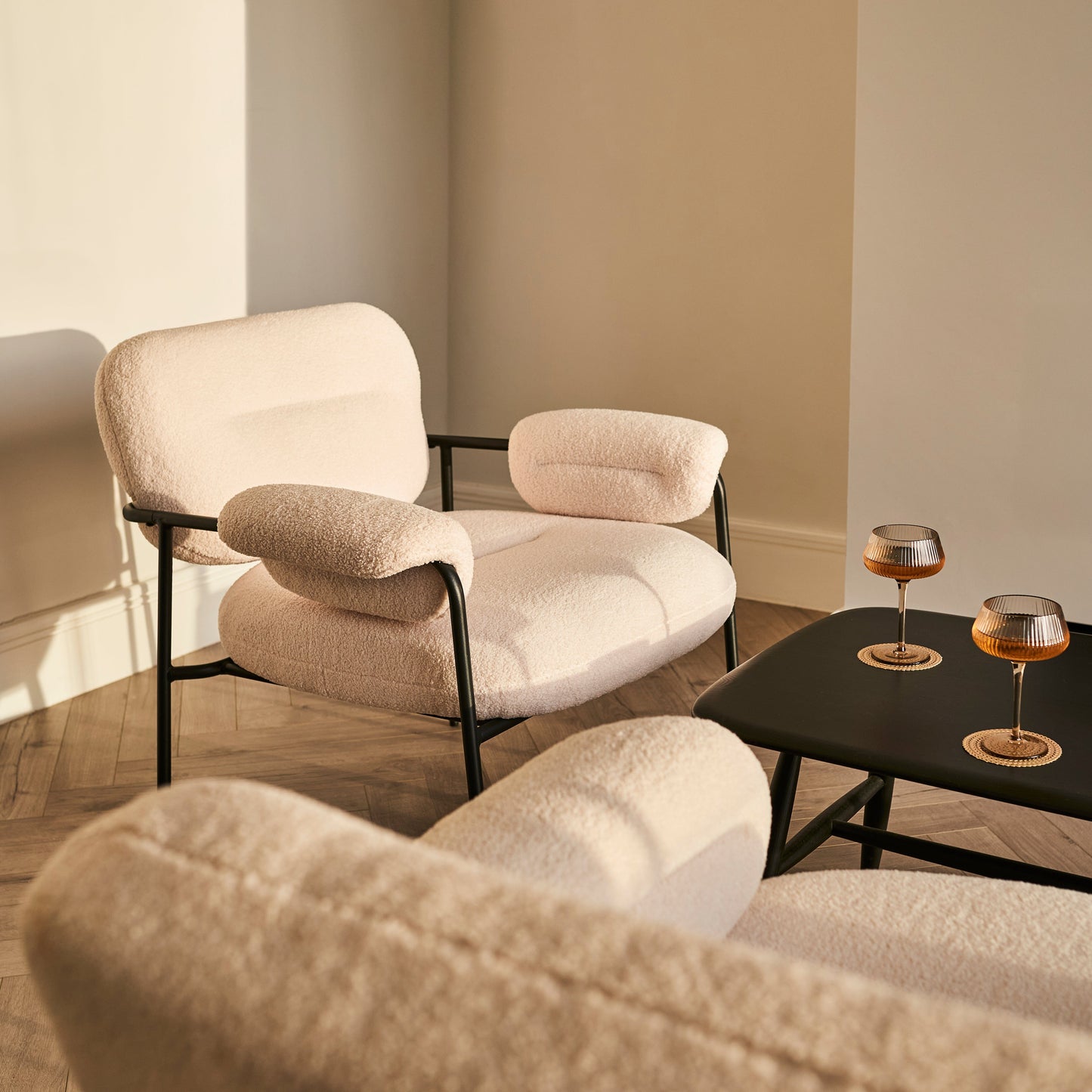 Mateo Boucle Armchair - Laura James