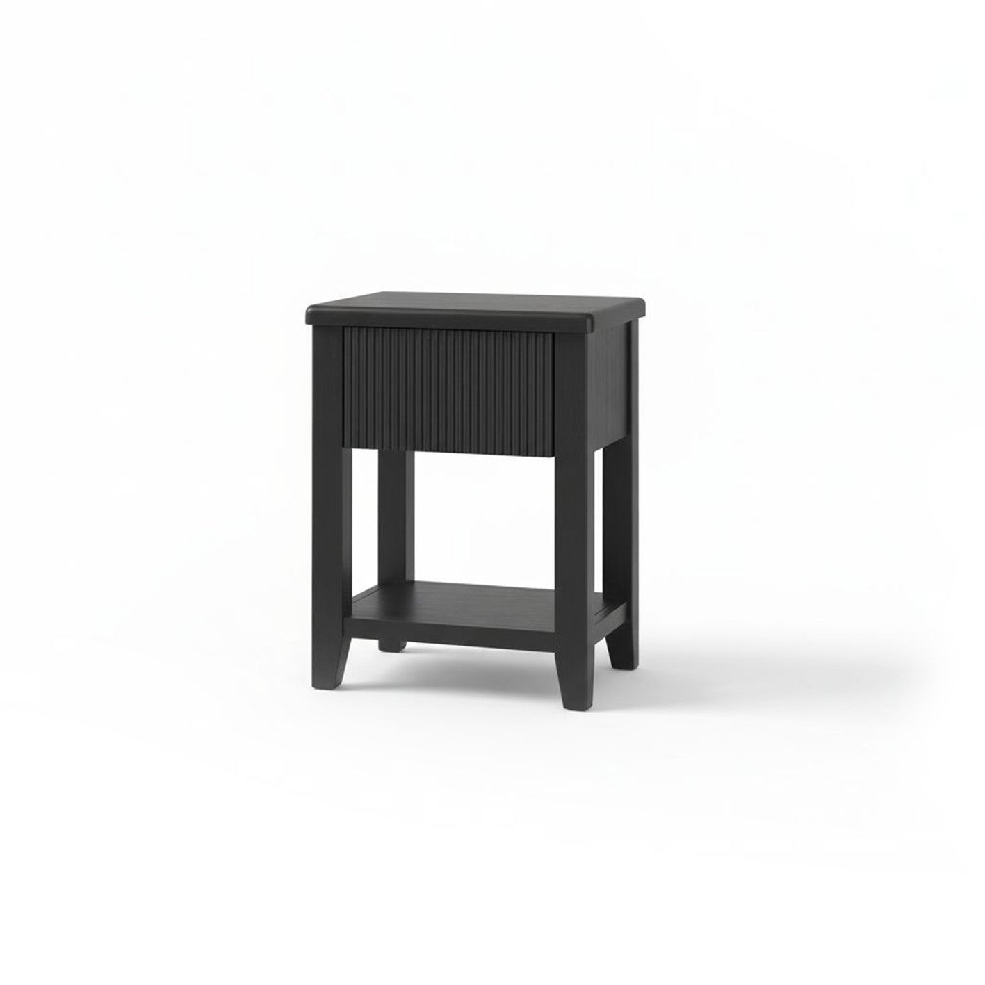 Raleigh Black Oak 1 Drawer Bedside Table