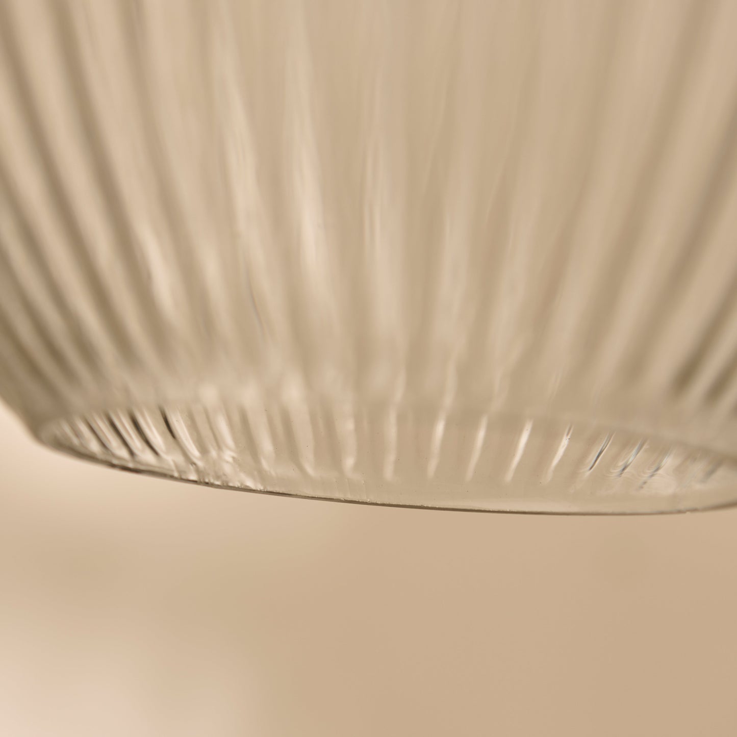 Rosehill 31cm Glass Pendant Light - Clear & Gold - Laura James