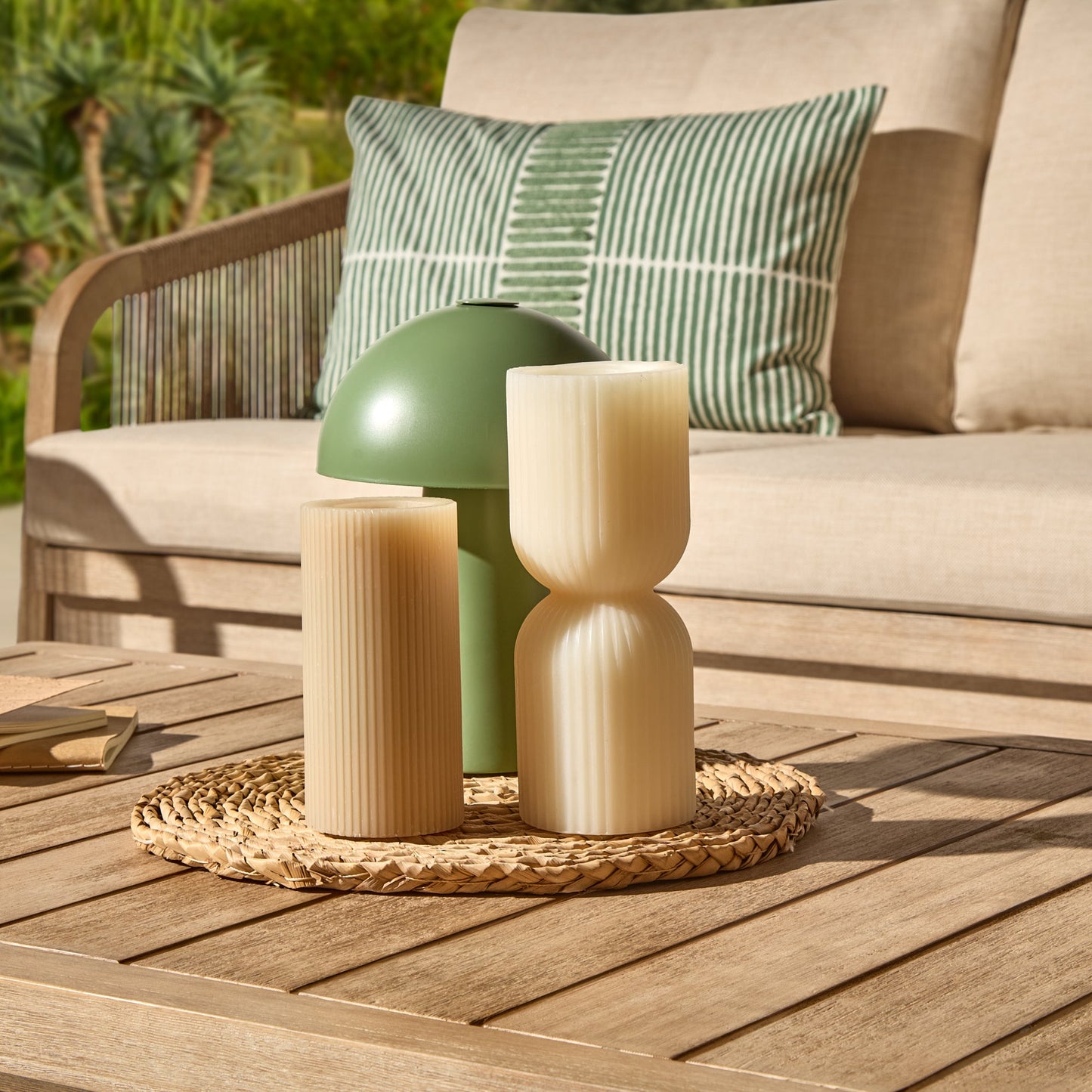 Shiro 3 Seater Whitewash Sofa Set with Shiro Occasional Armchairs and Rectangular Coffee Table - Laura James