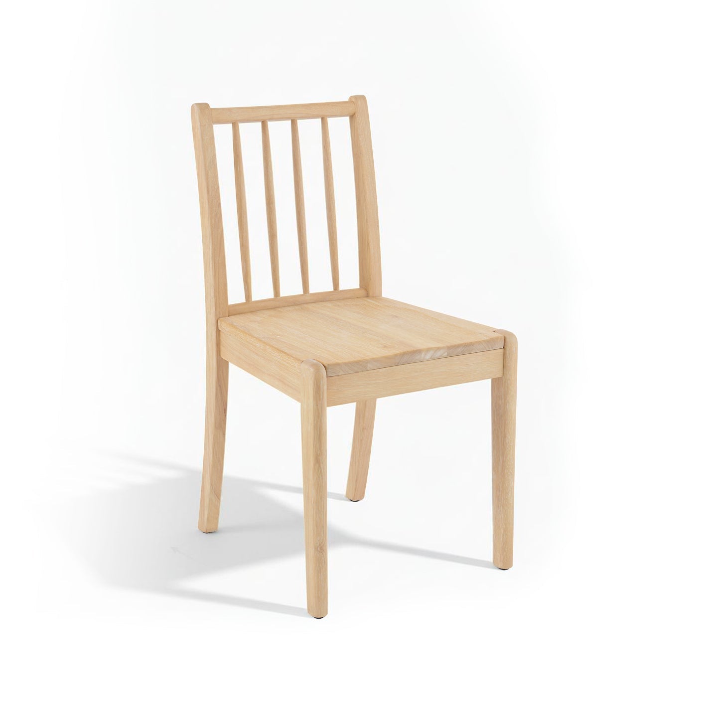 Noah Whitewash Oak Extending Dining Table Set - 6 Seater - Tilly Wooden Bench & Tilly Whitewash Oak Dining Chairs - Laura James