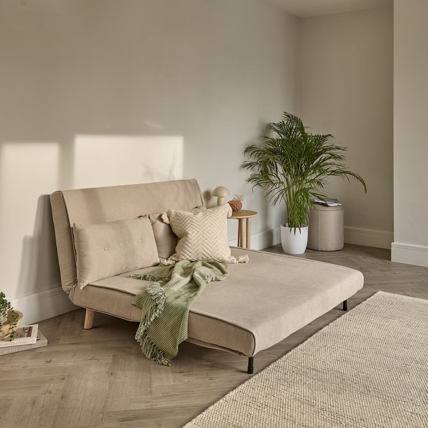 Una Double Sofa Bed, Soft Beige - Laura James