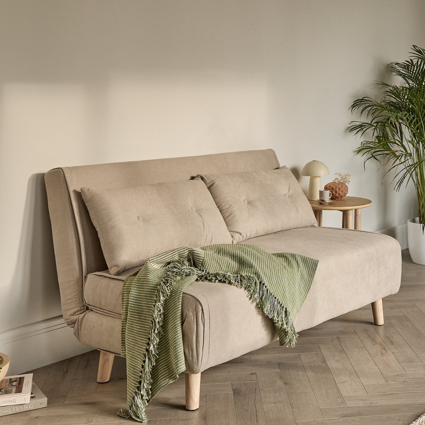 Una Double Sofa Bed, Soft Beige - Laura James