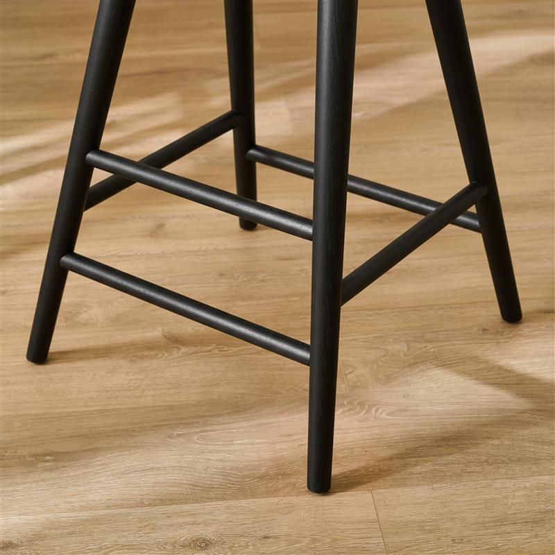 Silvester Bar Stool - Black Oak