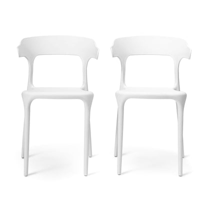 Finn dining chairs - set of 4 - white - Laura James