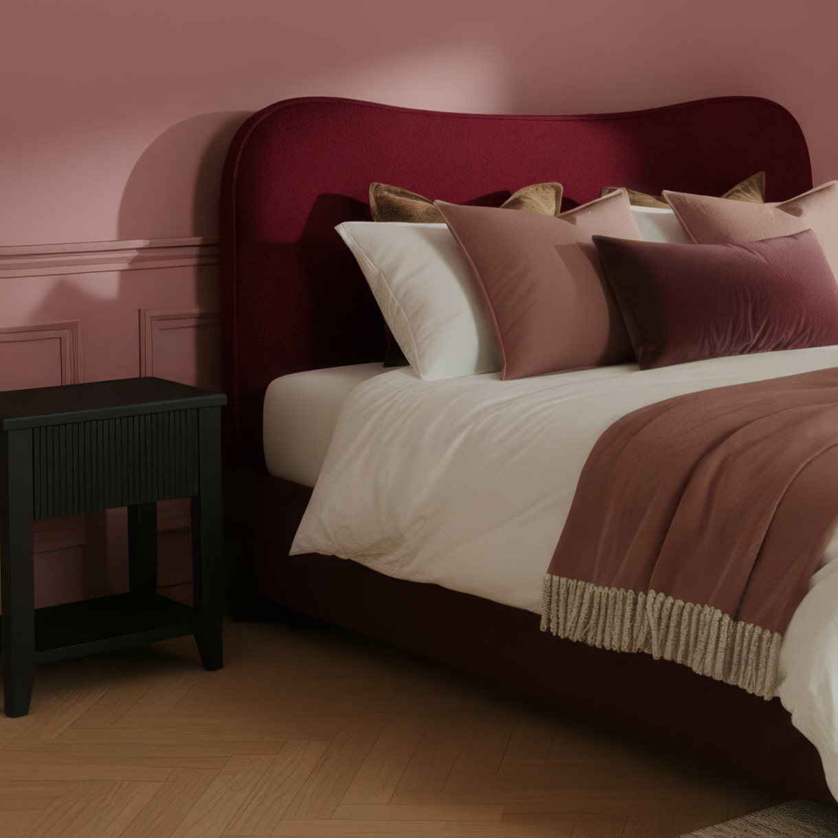 Raleigh Black Oak 1 Drawer Bedside Table