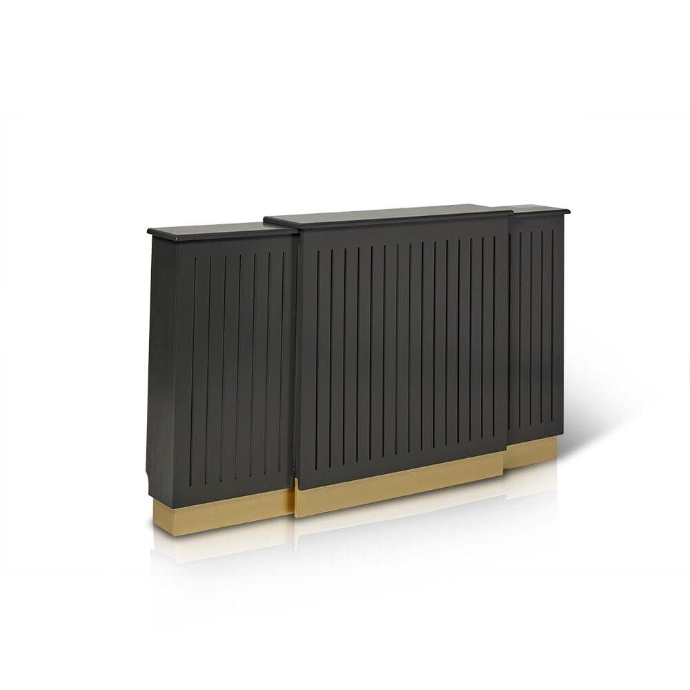 Iliana Extending Radiator Cover in Charcoal Grey - Laura James