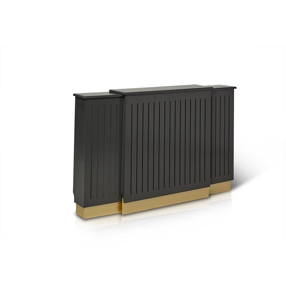 Iliana Extending Radiator Cover in Charcoal Grey - Laura James