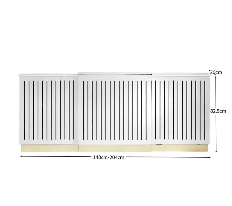 Iliana Extending Radiator Cover - Snow White - Laura James