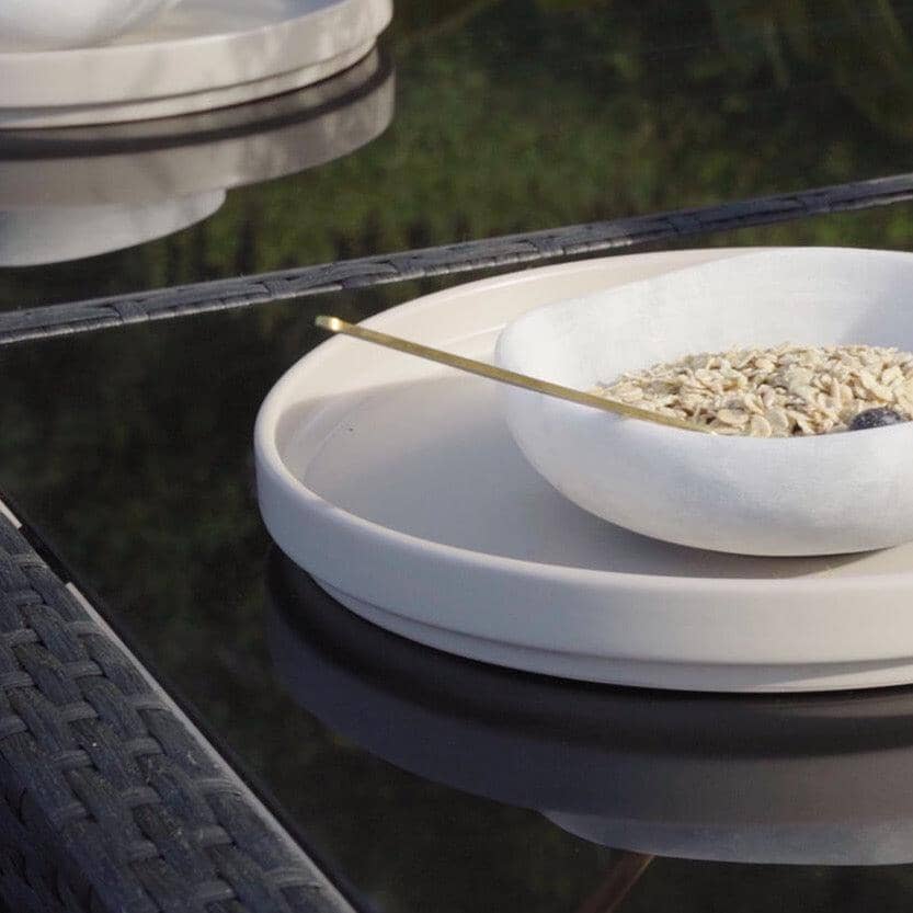 Marston 4 Seater Rattan Dining Set - Black