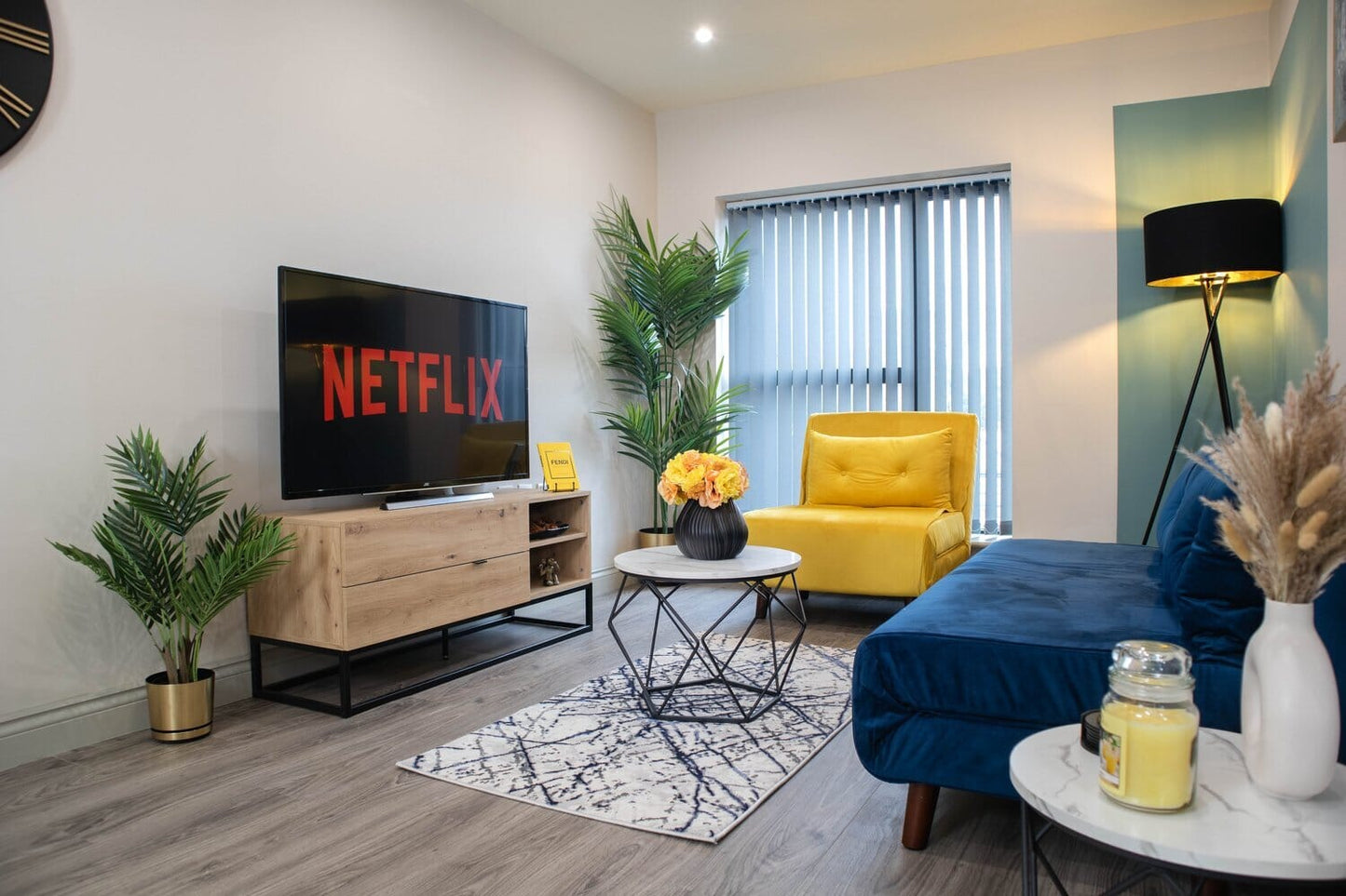 Una Single Sofa Bed - Yellow Velvet