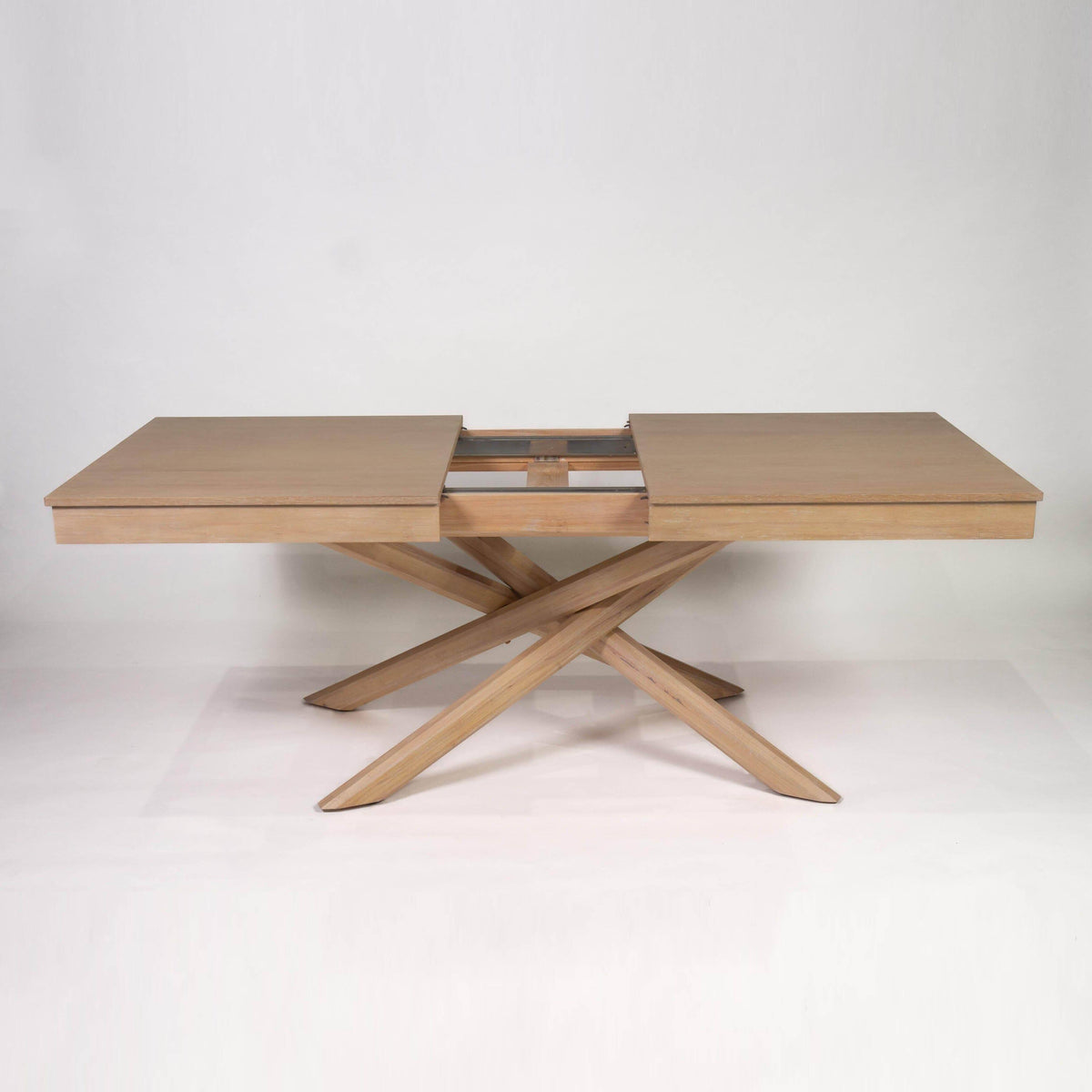 Laura James Amelia Whitewash Wood Dining Table