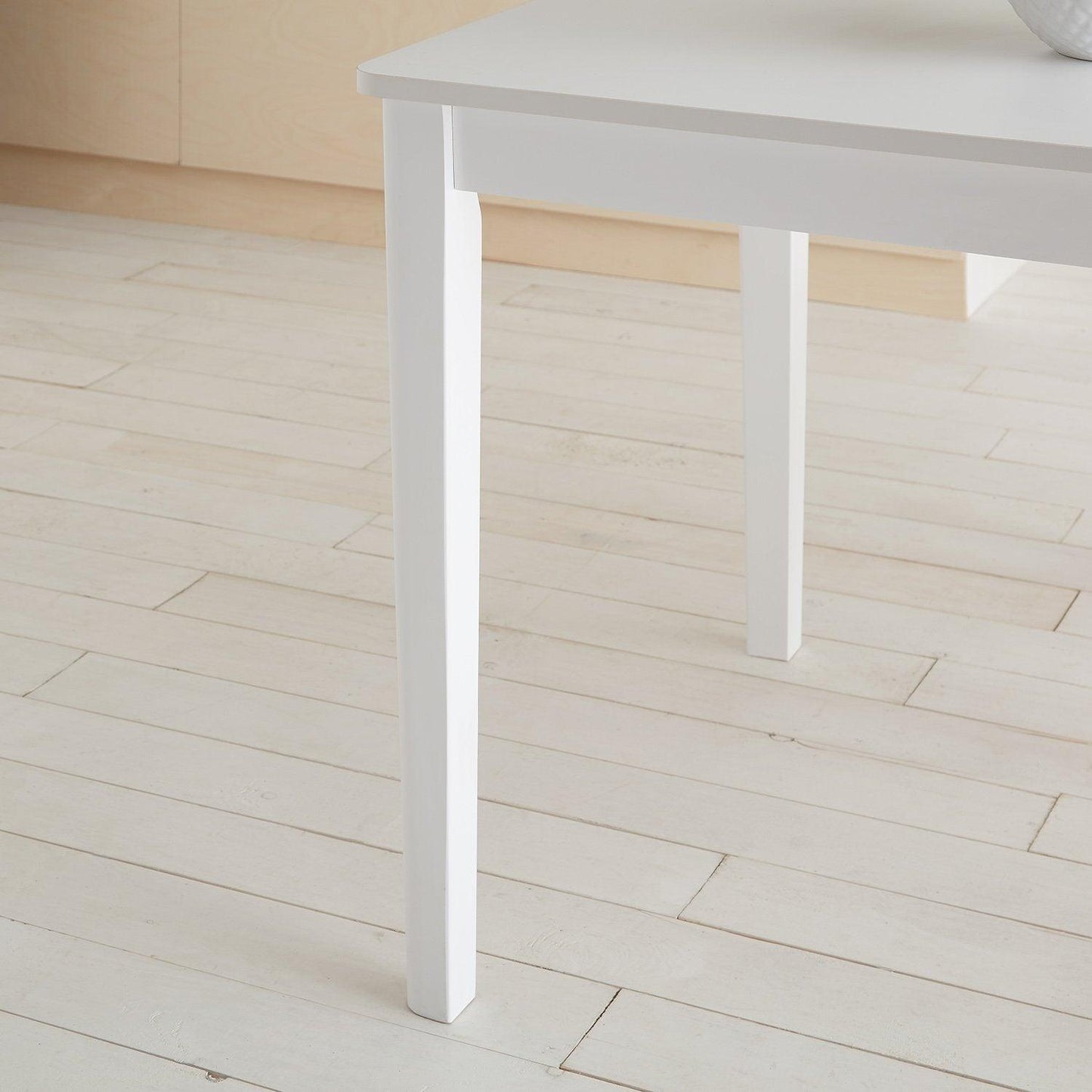 Paul extendable table with 2 chairs - small - white - Laura James