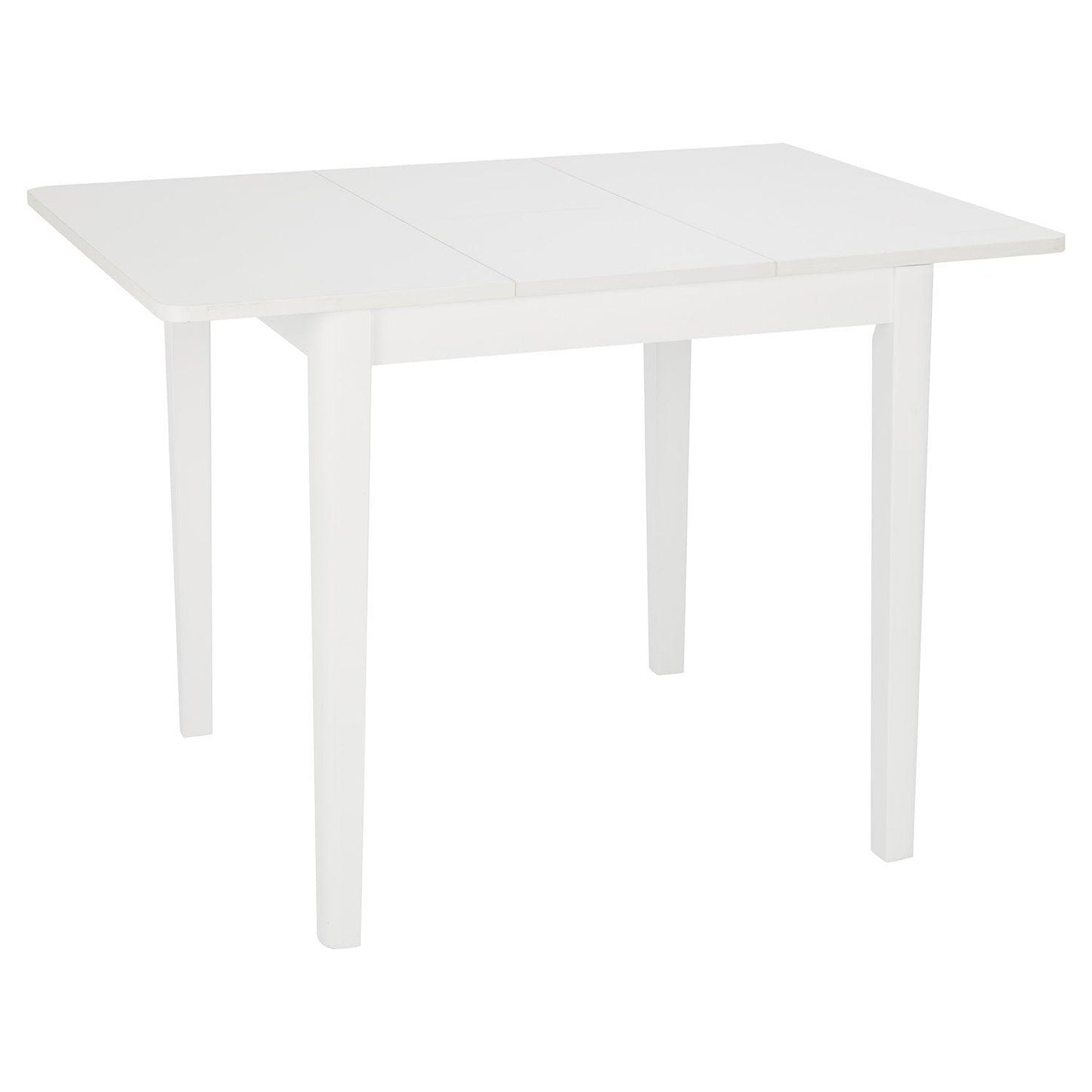 Paul extendable table with 2 chairs - small - white - Laura James