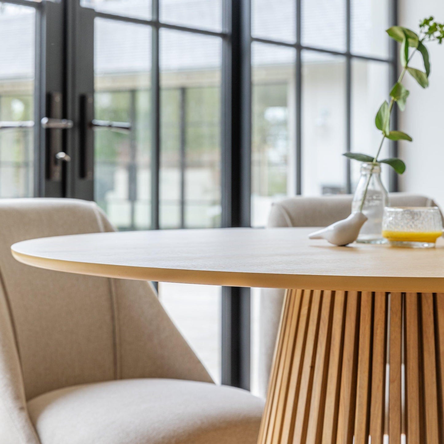 Willow Round Dining Table Pale Oak - Laura James