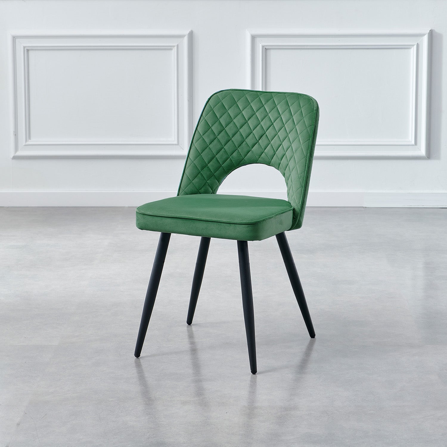 Hope dining chair - set of 2 - dark green Laura James