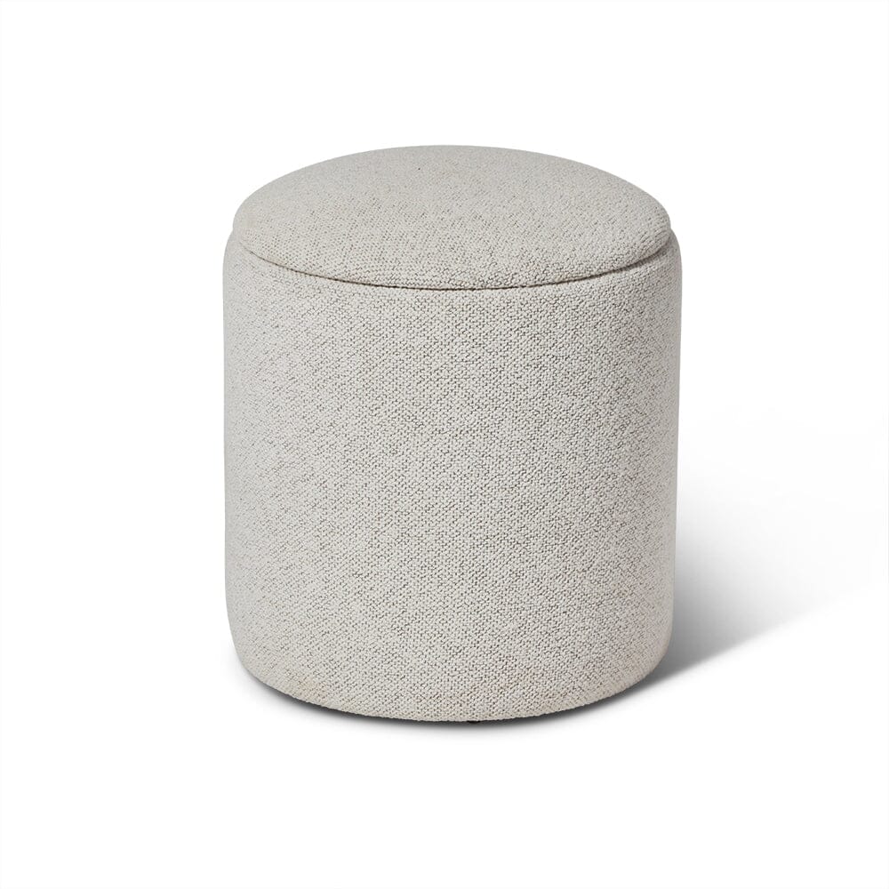 Abigail Drum Stool - Dove Grey - Laura James