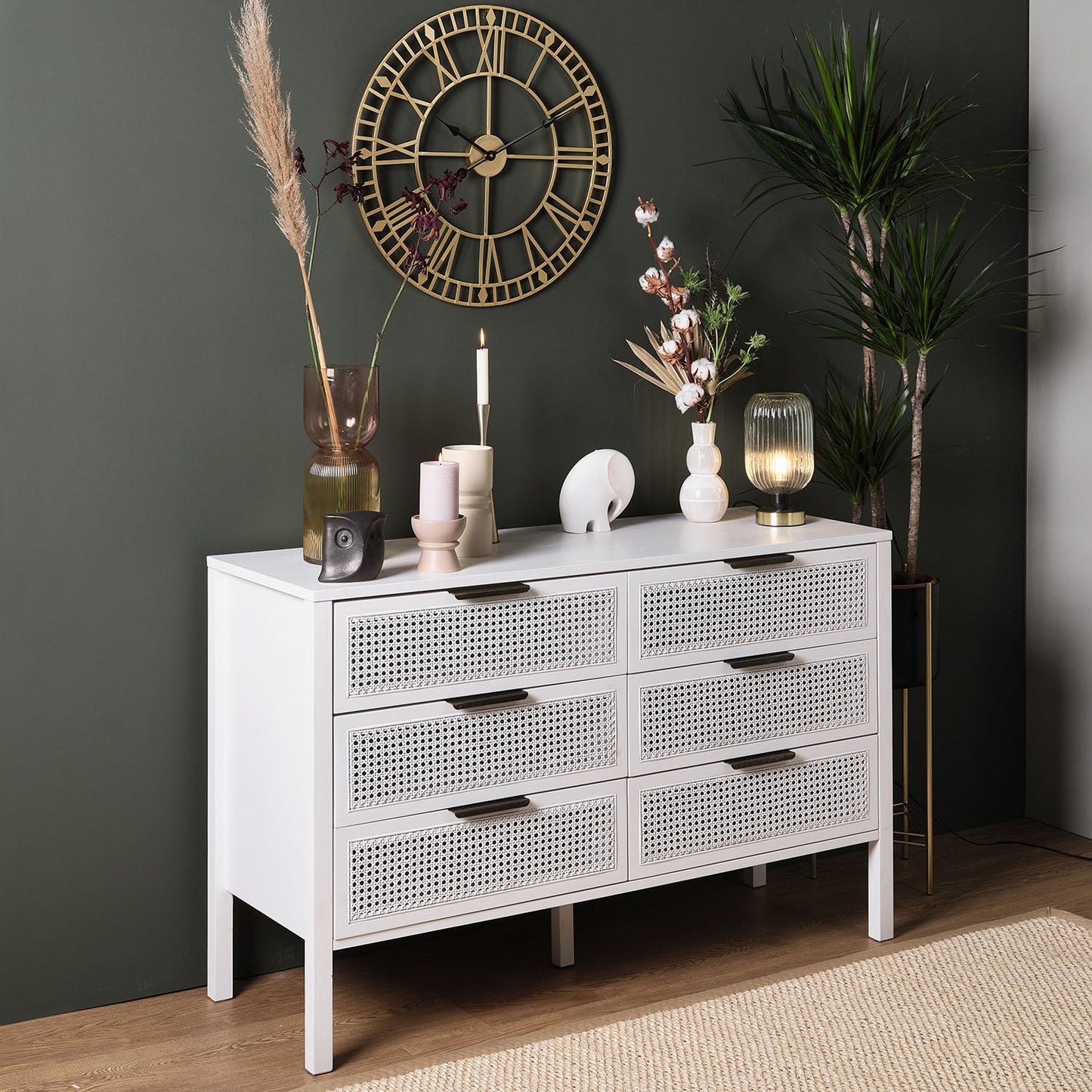 Charlie Chest of 6 Drawers - white