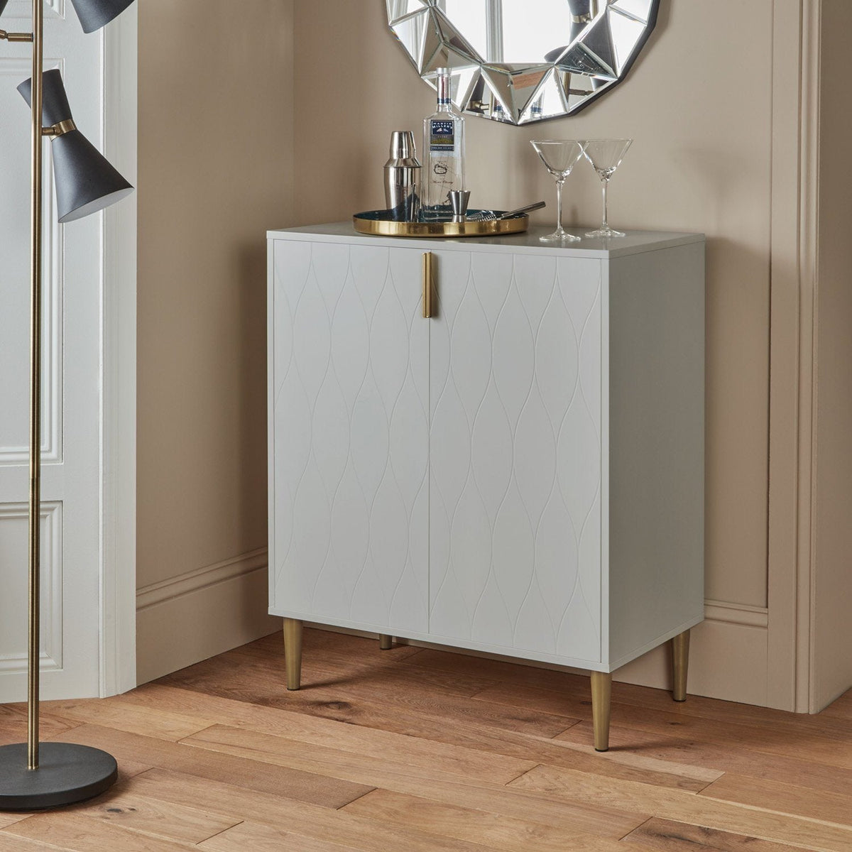 Gloria small sideboard - grey - Laura James