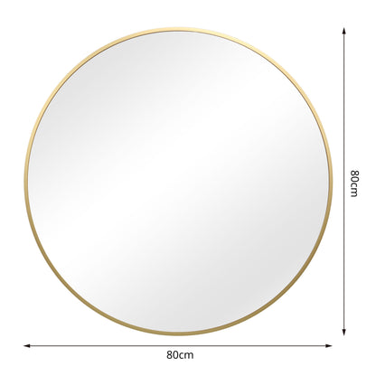 Pandora round mirror - large - gold