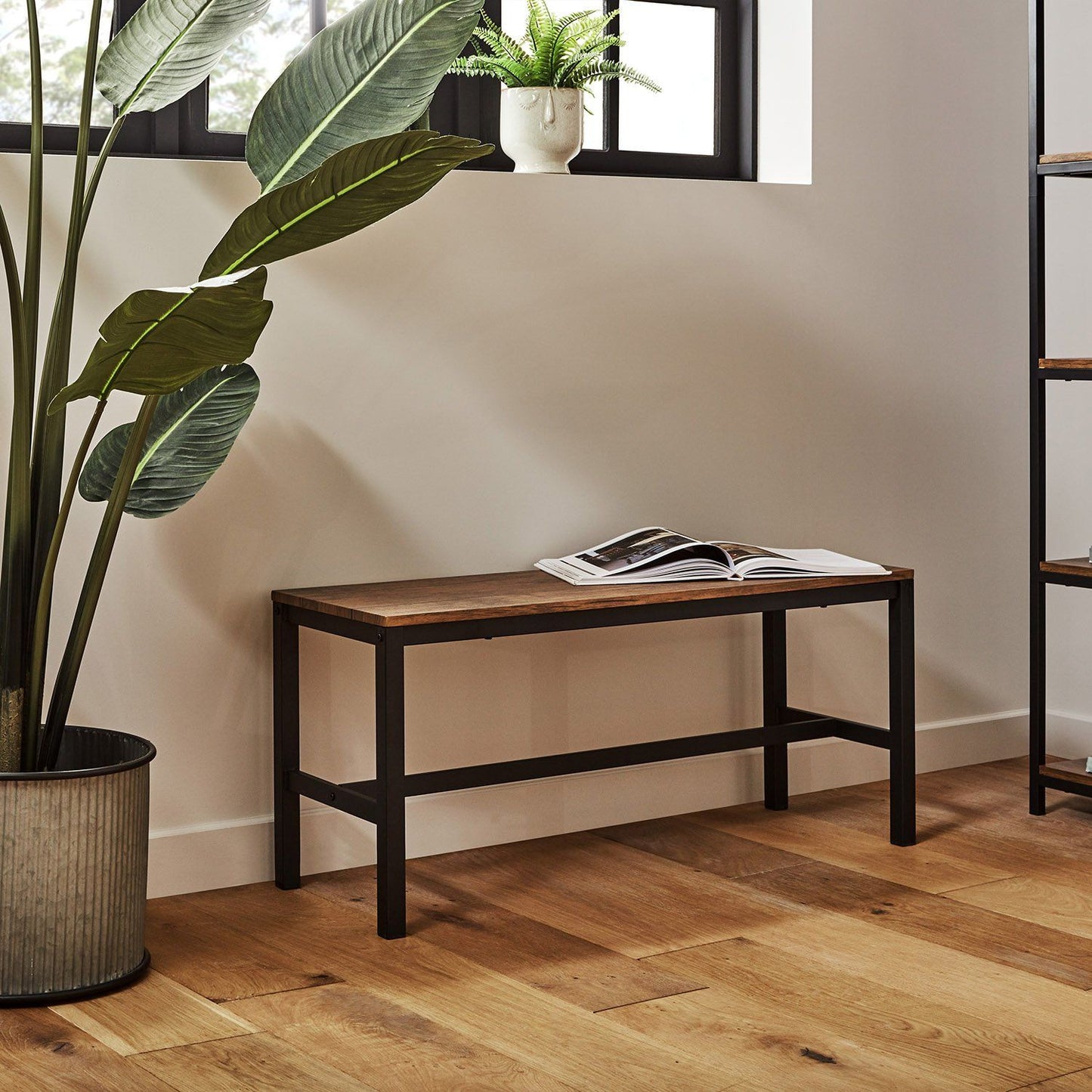 Sheffield dining table set – 6 seater – 2 benches – 2 stools - Laura James