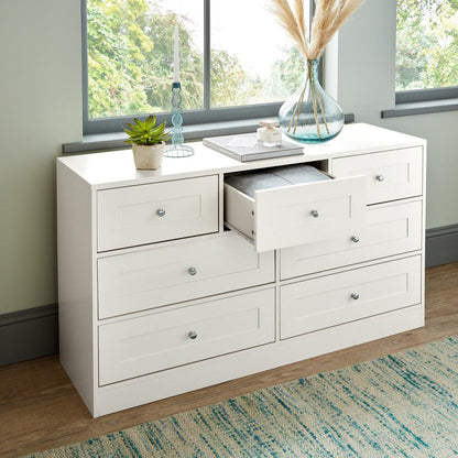 Stevie Shaker Style Bedroom Furniture Set in White - Laura James