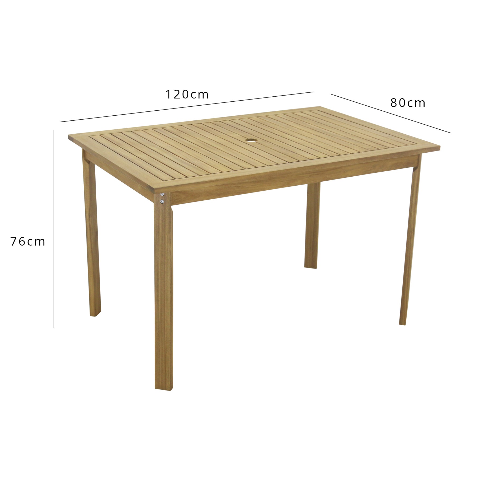 Ackley wooden garden furniture – 6 seater outdoor dining set - Laura James
