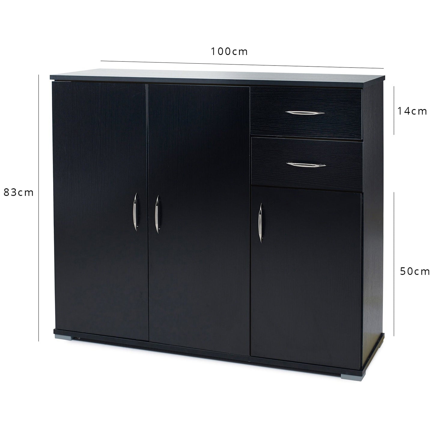 Essie - storage cabinet - home office - black