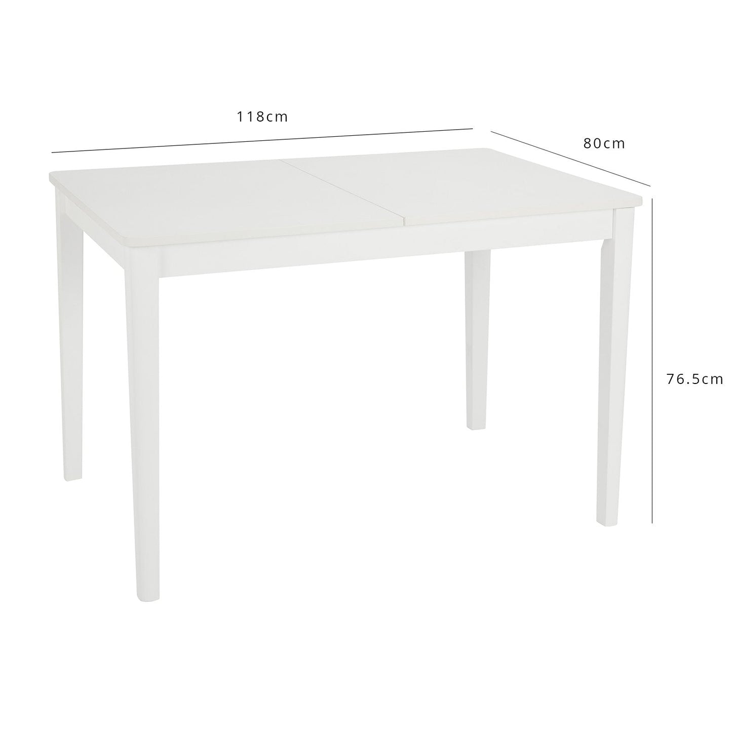 Paul extendable table - large – white - Laura James