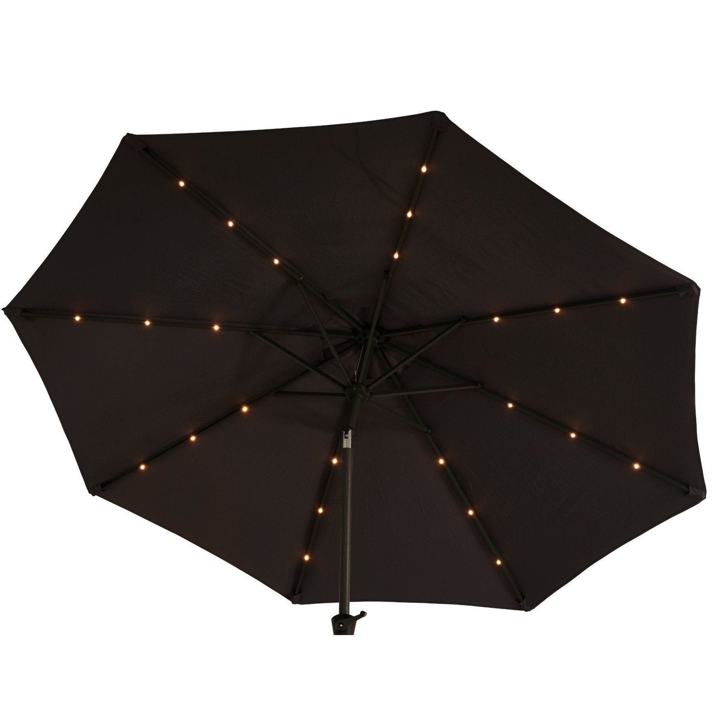 Premium LED 2.7m Round Parasol - Laura James