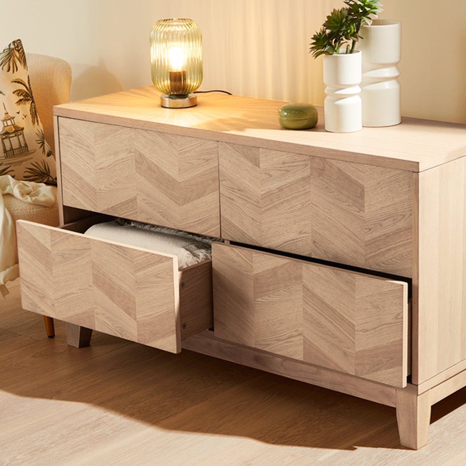 Wooden Chest Of Drawers - Laura James