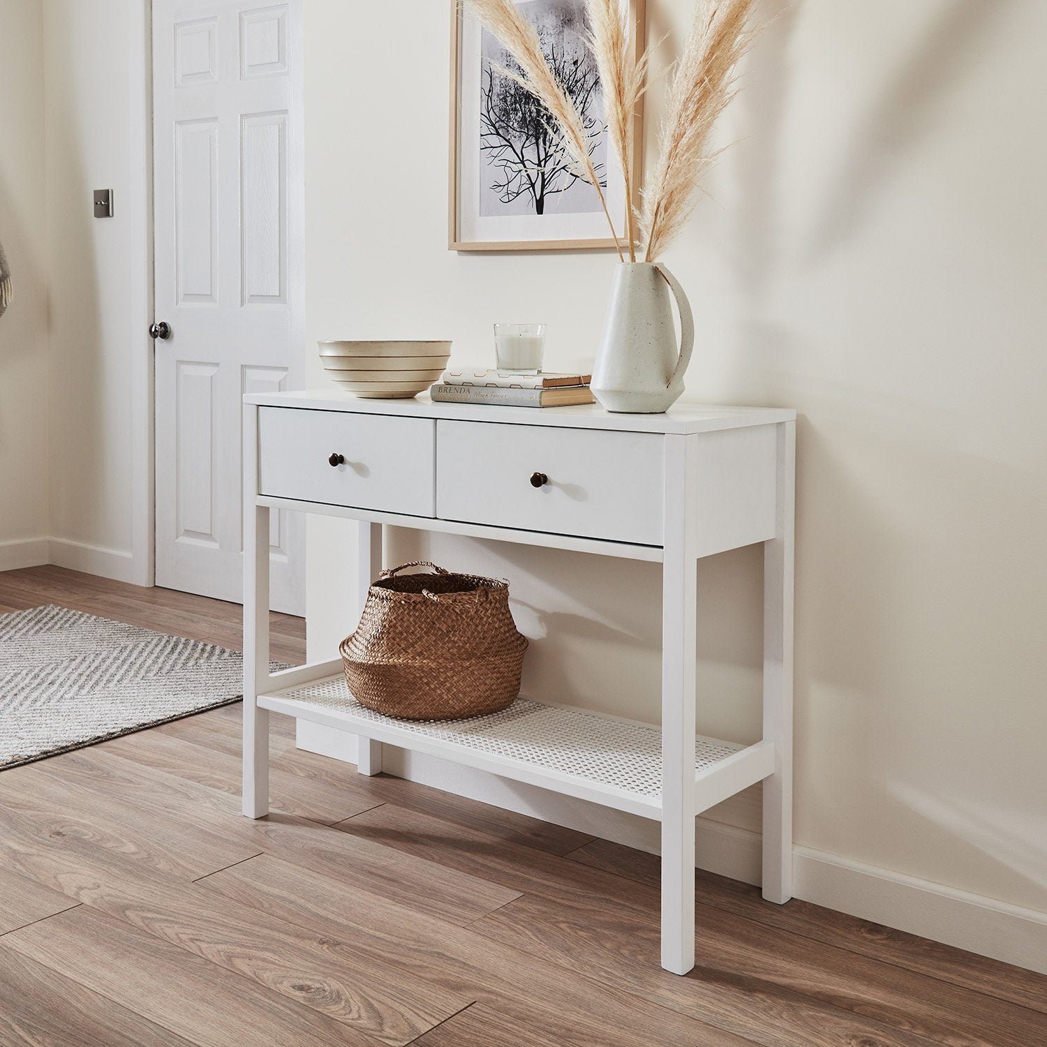 Charlie console table - white - Laura James