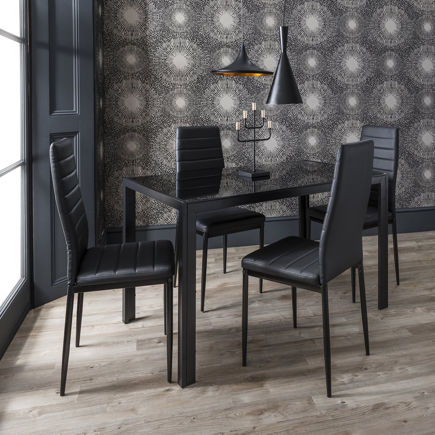 Faux Leather Dining Table Sets - Laura James
