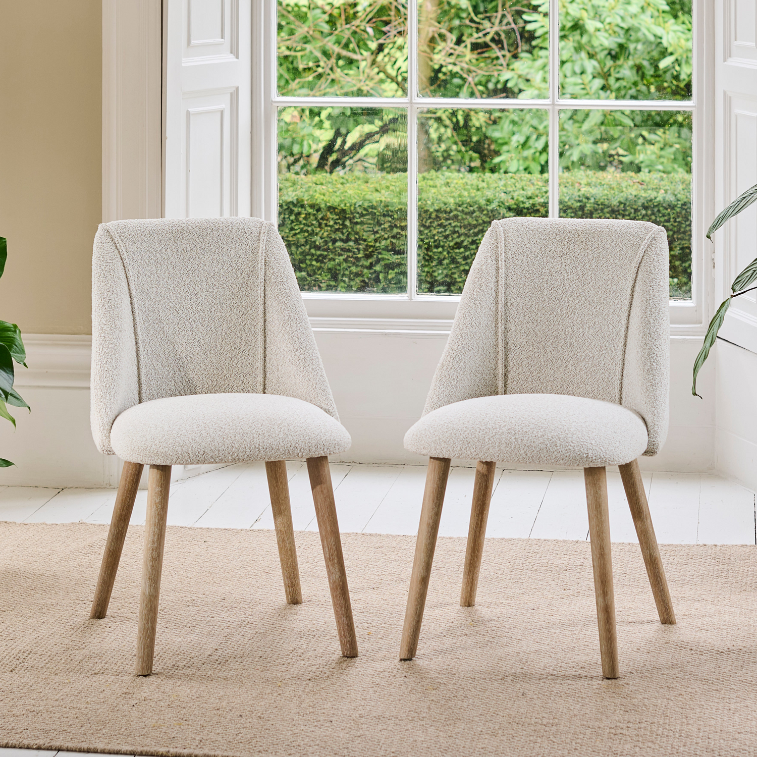 Wooden Black Woven Chairs Set Of 2 - Laura James