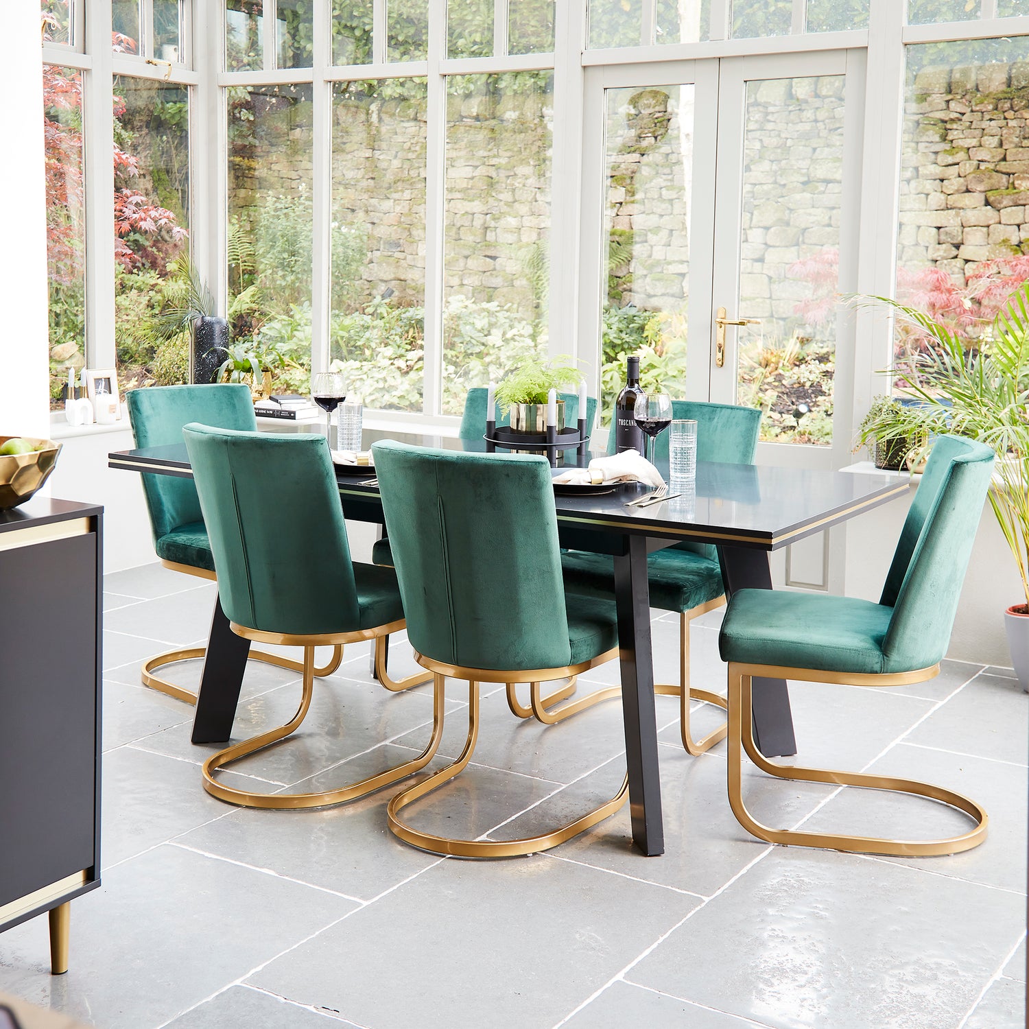 Velvet Dining Room Table & Chair Sets - Laura James
