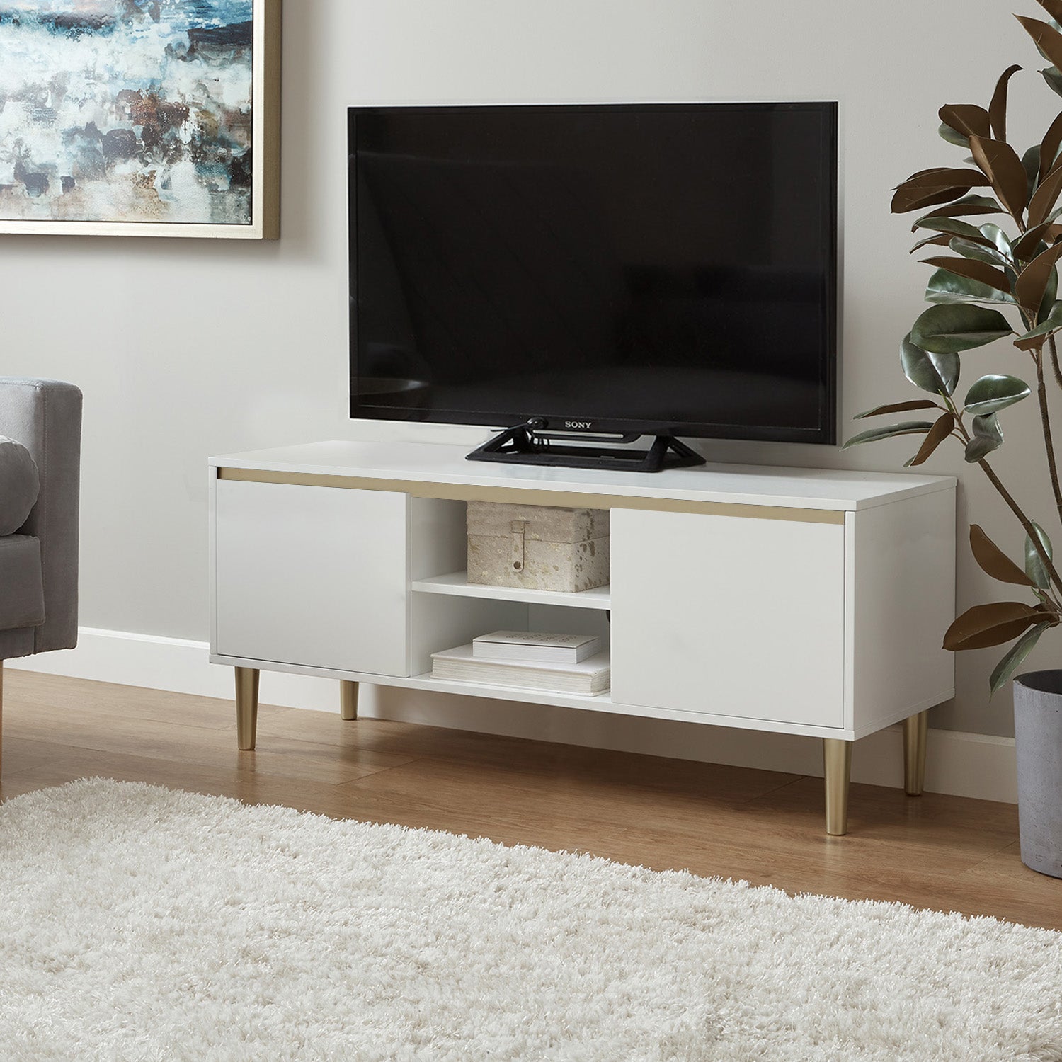 White TV Cabinets - Laura James