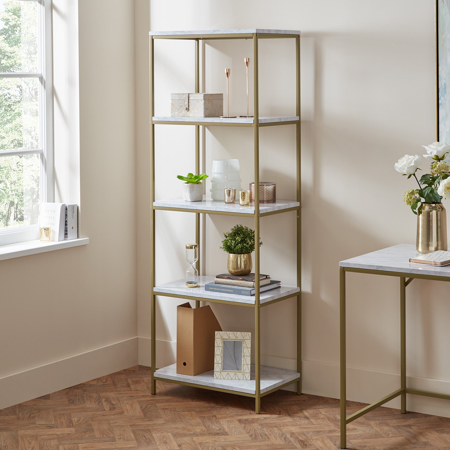 Marble Bookcases